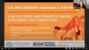 U.N. Info Session | Gun Violence and Domestic Abuse, Exploring the Connection